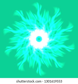 Mandala elegant lovely magic abstract object glow splash motion.
