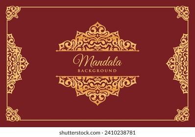 mandala elegant ornament design background vector