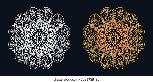 Mandala Elegant Ornamental luxury mandala pattern design outline web mandalas icons sucreport