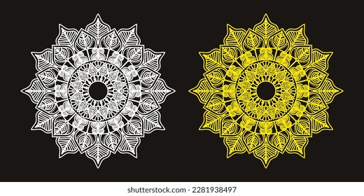Mandala Elegant Ornamental luxury mandala pattern design outline web mandalas icons sucreport