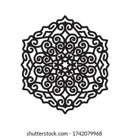 mandala with an elegant and simple style