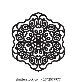 mandala with an elegant and simple style