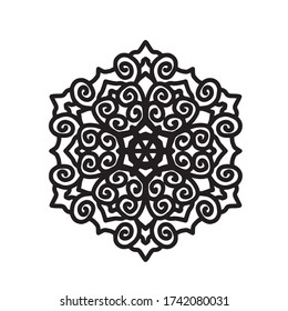 mandala de estilo elegante y sencillo