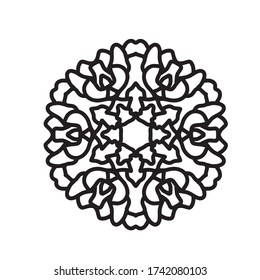 mandala with an elegant and simple style