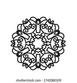 mandala with an elegant and simple style
