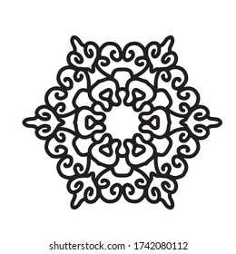 mandala with an elegant and simple style