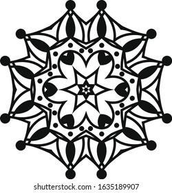 Mandala - Elegant Vector Mandala Ornament For Backgrounds, Logos, Stickers, Labels, Tags And Other Design.