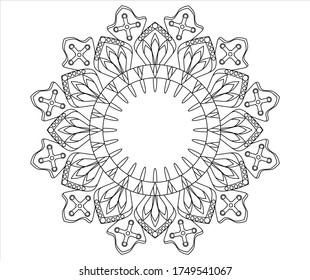 mandala, mandala element,
Mehndi, tattoos, decorations. Oriental round decorative ornaments
suitable for coloring book pages etc.