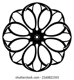 Zierblume des Mandala-Elements