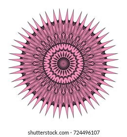 mandala element. Vector illustration. design for greeting card, invitation, tattoo.