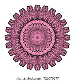 mandala element. Vector illustration. design for greeting card, invitation, tattoo.