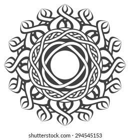 Mandala in esoteric style. Decorative elements for your design. Fashionable tattoo.