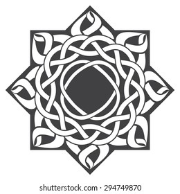 Mandala in esoteric style. Decorative elements for your design. Fashionable tattoo.