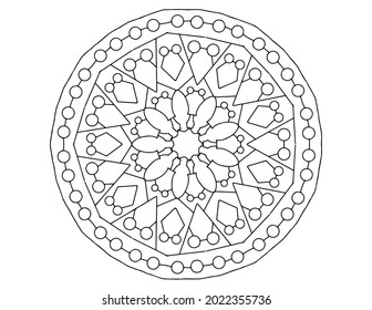 mandala esp black and white, coloring mandala, coloring book, tattoo, mehndi,ornaments, retro, geometric