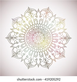 Mandala. Ethnic background.