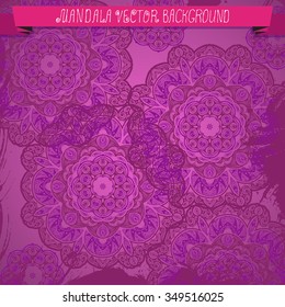 Mandala. Ethnic decorative background. Hand drawn background. Islam, Arabic, Indian, ottoman motifs.