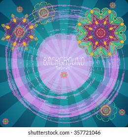 Mandala. Ethnic decorative background. Hand drawn background. Islam, Arabic, Indian, ottoman motifs.