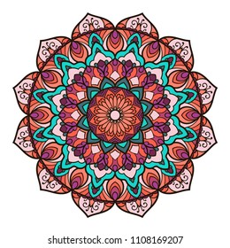 Mandala. Ethnic decorative element.