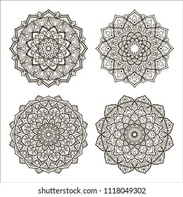 Mandala. Ethnic decorative element.