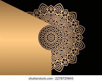 Mandala. Ethnic decorative element. Hand drawn backdrop. Islam, Arabic.