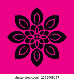 Mandala. Ethnische Dekoration. Handgezeichneter Hintergrund. Islam, arabische, indische, ottomanische Motive. Blumenlogo Vektorgrafik einfache abstrakte Wohnung mandala tätowieren Pflanzenfarbenblüte Blüte Schablone
