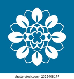Mandala. Ethnische Dekoration. Handgezeichneter Hintergrund. Islam, arabische, indische, ottomanische Motive. Blumenlogo Vektorgrafik einfache abstrakte Wohnung mandala tätowieren Pflanzenfarbenblüte Blüte Schablone