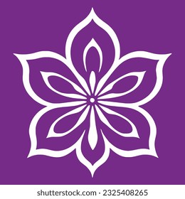Mandala. Ethnic decorative element. Hand drawn backdrop. Islam, Arabic, Indian, ottoman motifs. flower logo vector simple abstract flat mandala tattoo plant color blossom floret bloom stencil