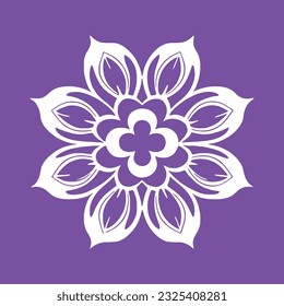 Mandala. Ethnische Dekoration. Handgezeichneter Hintergrund. Islam, arabische, indische, ottomanische Motive. Blumenlogo Vektorgrafik einfache abstrakte Wohnung mandala tätowieren Pflanzenfarbenblüte Blüte Schablone