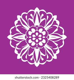 Mandala. Elementos de decoración étnica. Fondo dibujado a mano. Motivos islámicos, árabes, indios, otomanos. logo flor vector simple abstracto tatuaje de manala plana color de la planta flor floret stencil