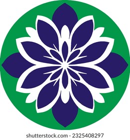 Mandala. Ethnic decorative element. Hand drawn backdrop. Islam, Arabic, Indian, ottoman motifs. flower logo vector simple abstract flat mandala tattoo plant color blossom floret bloom stencil
