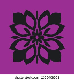 Mandala. Ethnic decorative element. Hand drawn backdrop. Islam, Arabic, Indian, ottoman motifs. flower logo vector simple abstract flat mandala tattoo plant color blossom floret bloom stencil