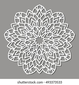 Mandala. Ethnic decorative element. Hand drawn backdrop. Islam, Arabic, Indian, ottoman motifs. Boho style. Line art for adult coloring book page design.