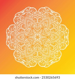 Mandala  ethnic decorative element logo