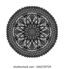 Mandala. Ethnic decorative elements. Hand drawn background. Vector illustration