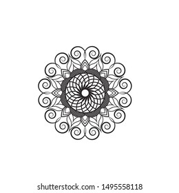 Mandala. Ethnic decorative elements. Hand drawn background. Islam, Arabic, Indian, ottoman motifs.
