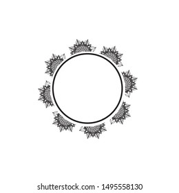 Mandala. Ethnic decorative elements. Hand drawn background. Islam, Arabic, Indian, ottoman motifs.

