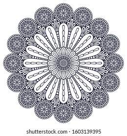 Mandala. Ethnic decorative elements. Hand drawn background