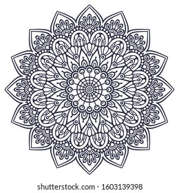 Mandala. Ethnic decorative elements. Hand drawn background