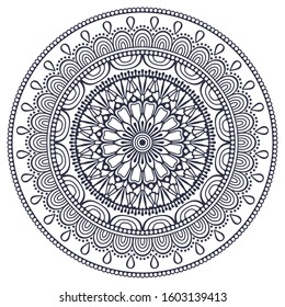 Mandala. Ethnic decorative elements. Hand drawn background