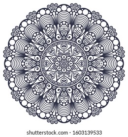 Mandala. Ethnic decorative elements. Hand drawn background