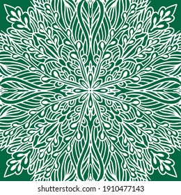 Mandala. Ethnic decorative elements. Hand drawn background. Islam, Arabic, Indian, ottoman motifs.