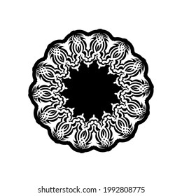 Mandala. Elementos de decoración étnica. Antecedentes dibujados a mano. Motivos islámicos, árabes, indios, otomanos.