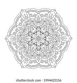 Mandala. Ethnic decorative elements. Hand drawn background. Islam, Arabic, Indian, ottoman motifs.