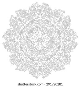 Mandala. Ethnic decorative elements. Hand drawn background. Islam, Arabic, Indian, ottoman motifs, indian