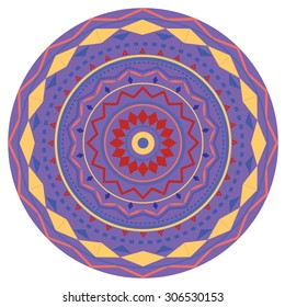 Mandala. Ethnic decorative elements. Hand drawn background