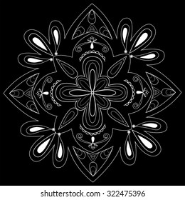 Mandala. Ethnic decorative elements. Hand drawn background.