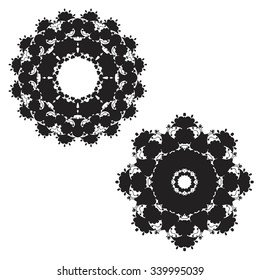 Mandala. Ethnic decorative elements. Hand drawn background. Vector illustration