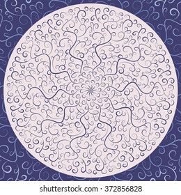 Mandala. Ethnic decorative elements. Hand drawn background