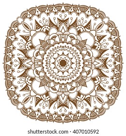 Mandala. Ethnic decorative elements. Hand drawn background