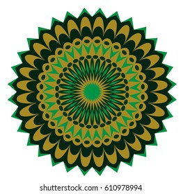 Mandala. Ethnic decorative elements. Hand drawn background. Islam, Arabic, Indian, ottoman motifs.